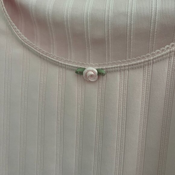 Pink Ribbed Long Sleeve Top with Rose Detail from Hollister - Picture 7 of 11